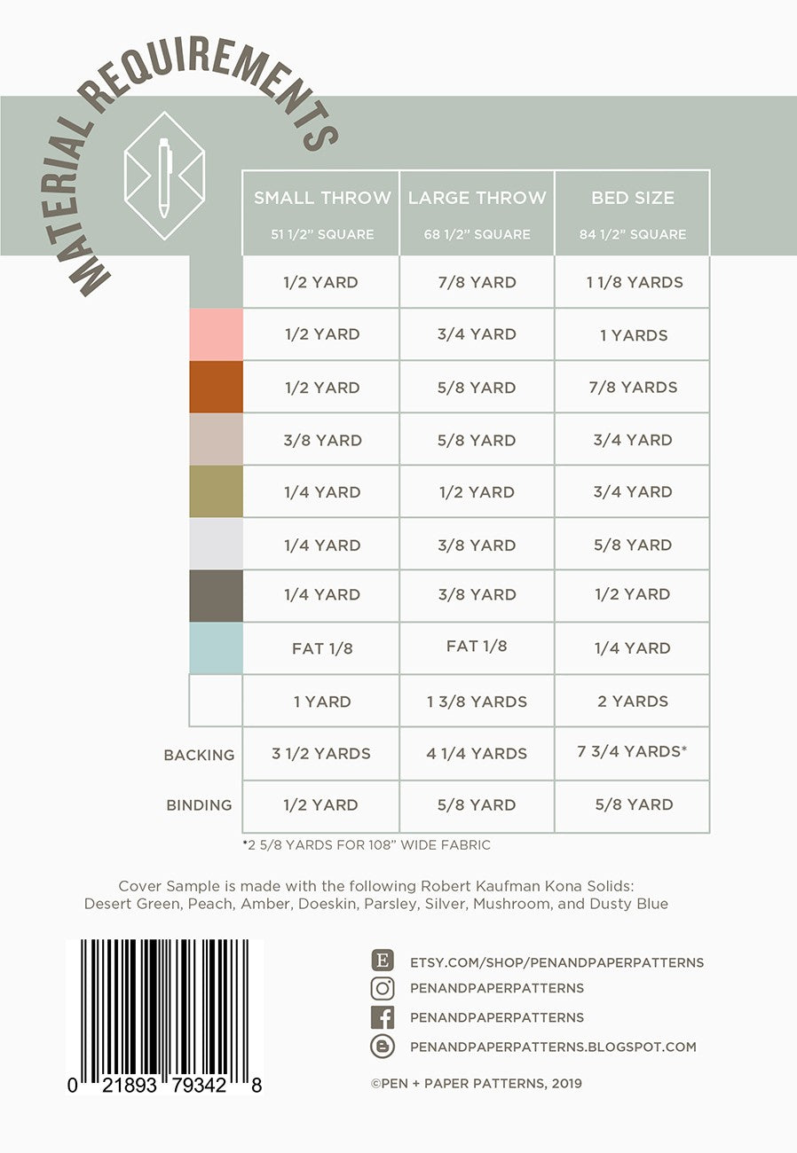 Geo Weaver Quilt Pattern by Pen + Paper Patterns