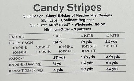 Ghostly Garden by KP Creates : Candy Stripes Quilt Kit