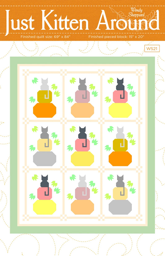 Ghostly Garden by KP Creates : Just Kitten Around Quilt Kit