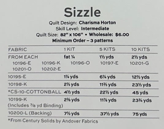 Ghostly Garden by KP Creates : Sizzle Quilt Kit