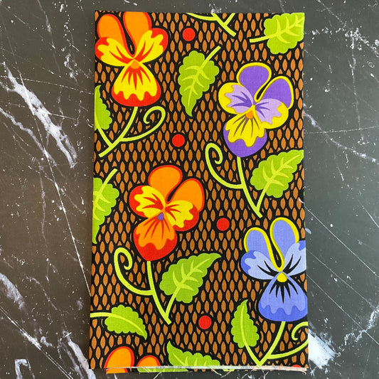 Gloriosa Garden by Jane Sassaman : Johnny Jump Ups - Brown PWJS154.BROWN