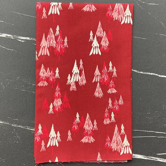 Good News Great Joy by Fancy That Design House - Fir Forest - Cranberry 45562 14