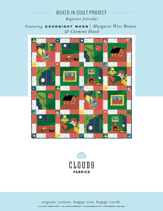 Goodnight Moon by Cloud9 Fabrics : Boxed In Quilt Kit