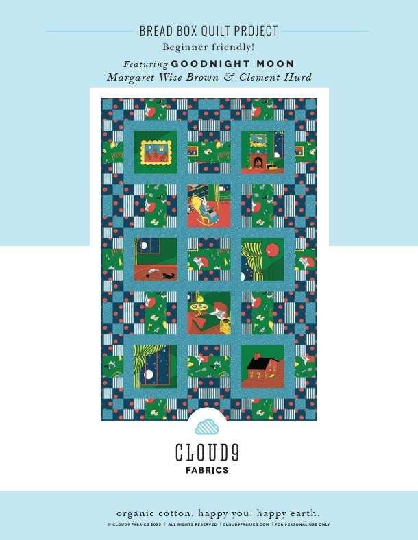 Goodnight Moon by Cloud9 Fabrics : Bread Box Quilt Kit