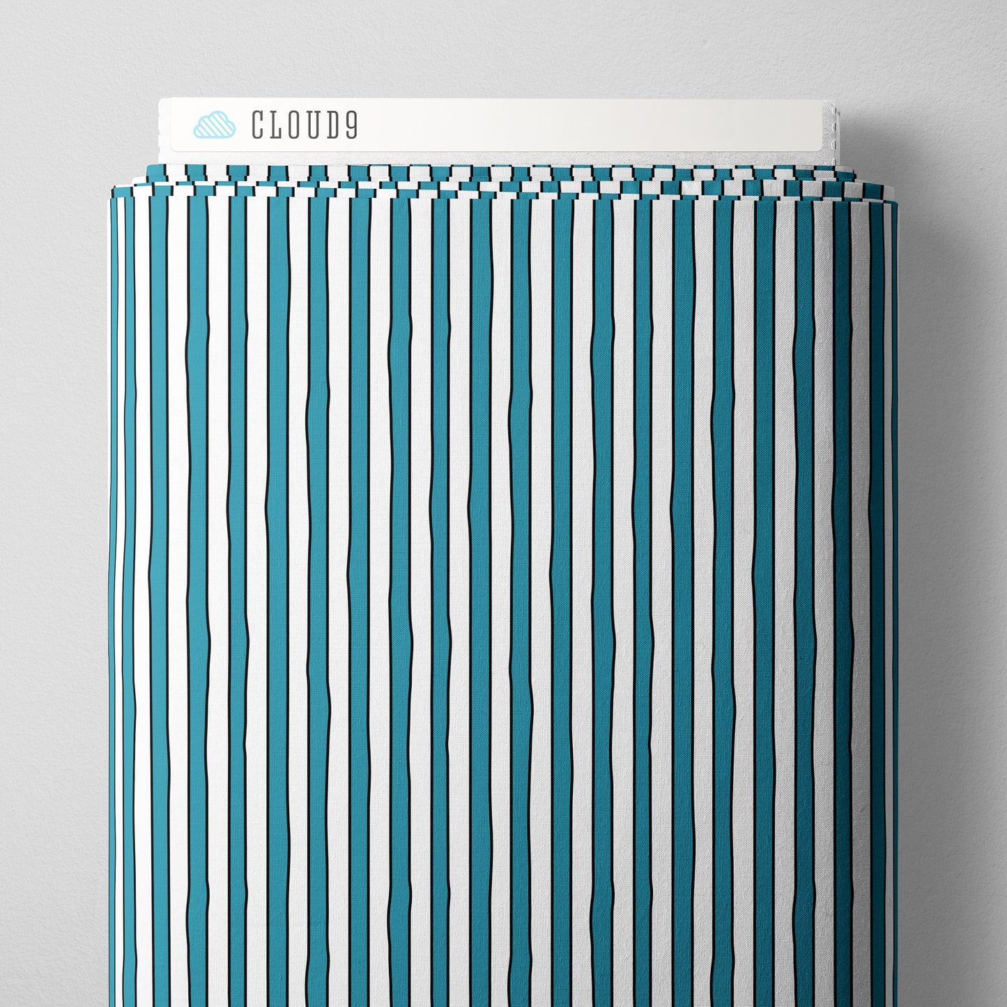 Goodnight Moon by Cloud9 Fabrics : Stripe White/Blue 229228