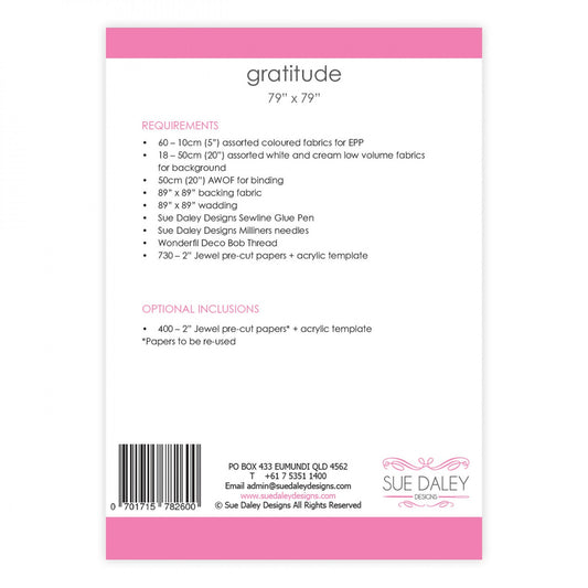 Gratitude Quilt Pattern # PSD-GRATITUDE - Special Order