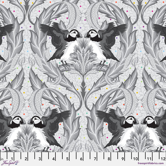 Graywork by Tula Pink : Huffin & Puffin Whisper PWTP260.WHISPER