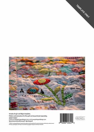 Green Tea & Sweet Beans Template Only by Jen Kingwell Designs - Special Order