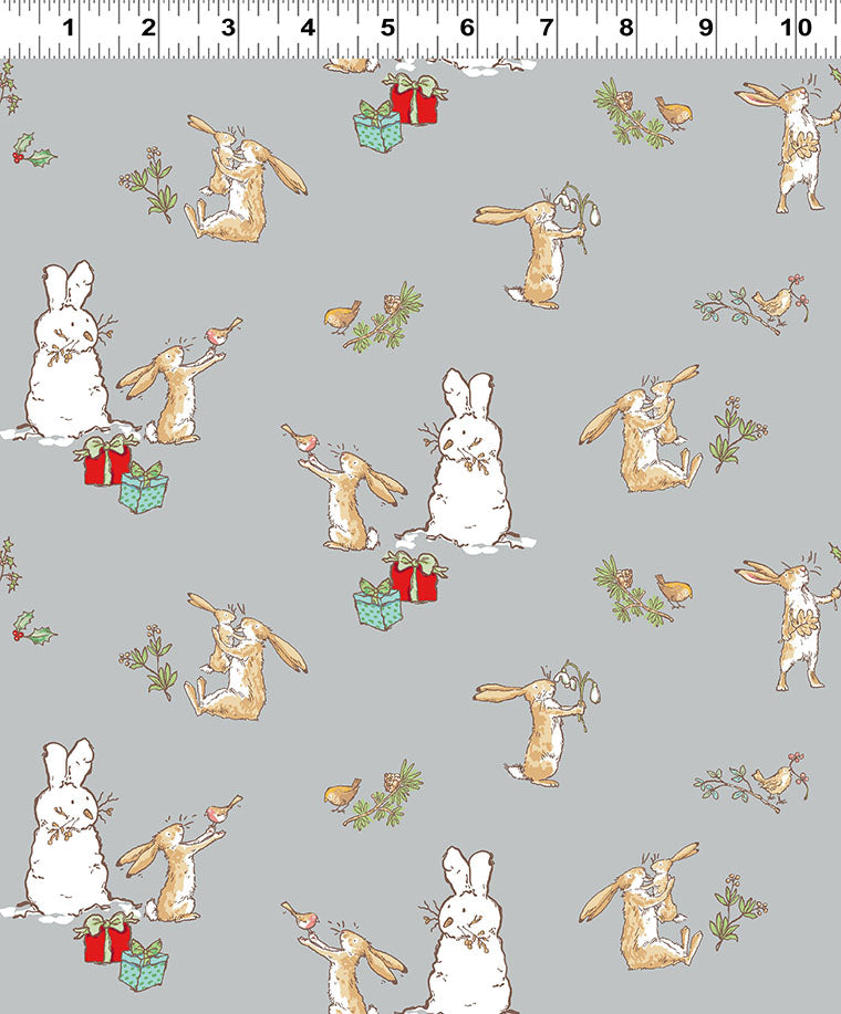 Guess How Much I Love You 2026 by Anita Jeram : Bunny Scenes Y4819-5 Light Gray