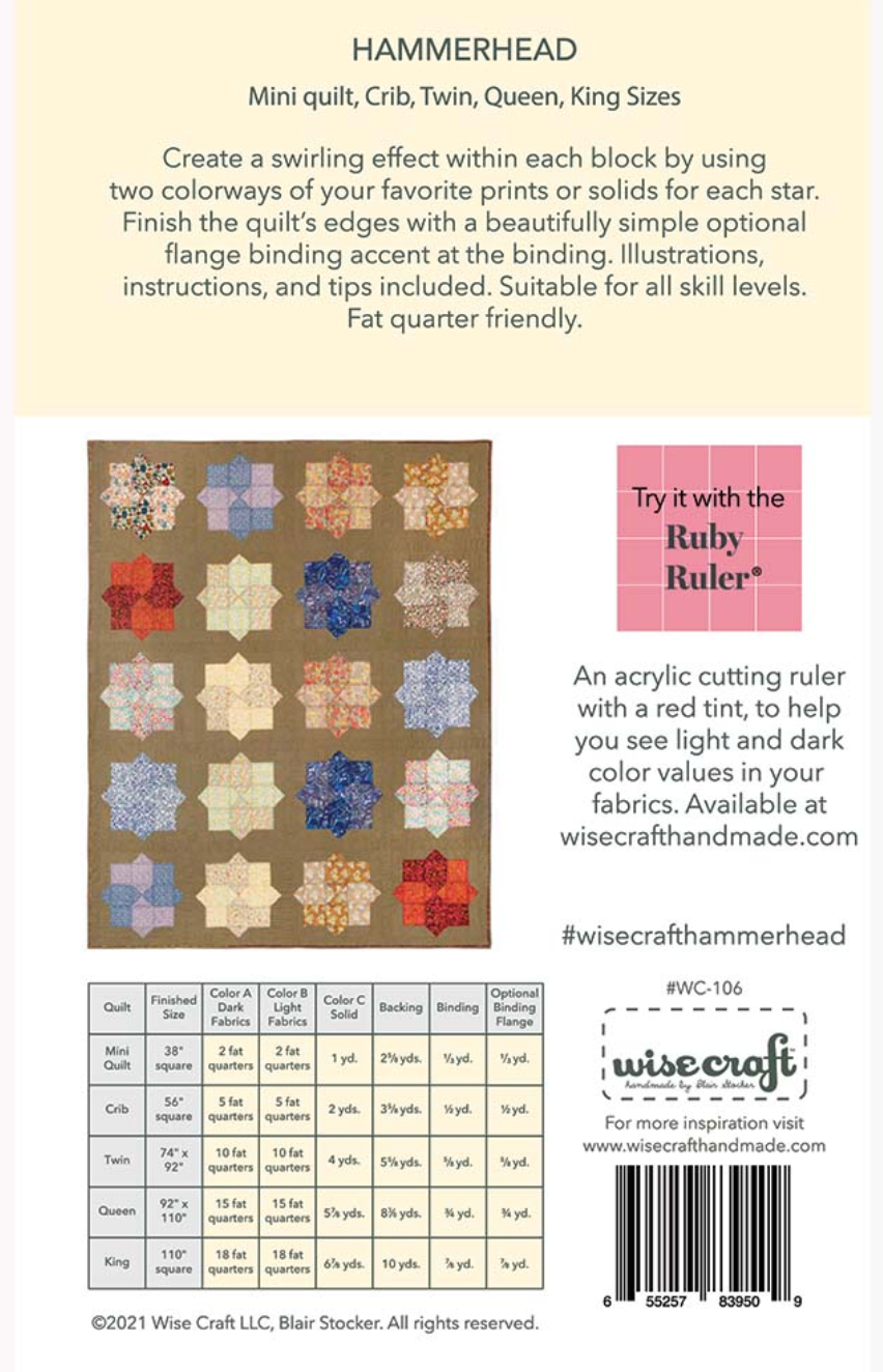 Hammerhead Complete Quilt Pattern