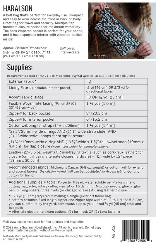 Haralson Belt Bag # AG-552 - Special Order