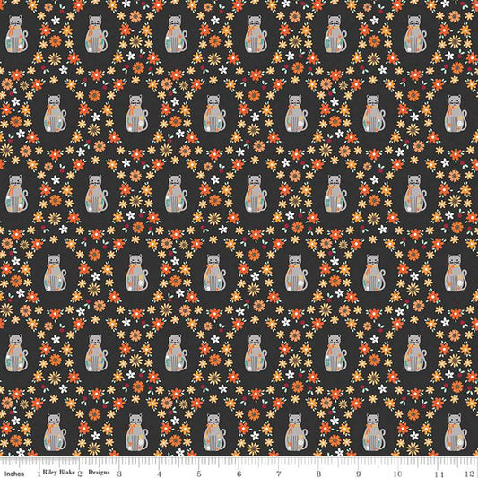 Haunted Adventure by Beverly McCollough - Spooky Kitties Charcoal