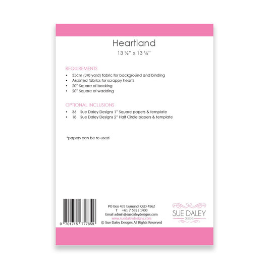 Heartland Wallhanging Pattern by Sue Daley