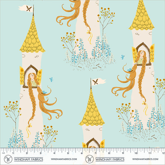 Heather Ross Favorites by Heather Ross - Rapunzel 51197D-2 Aqua