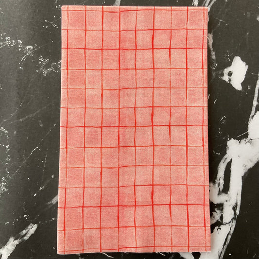 Heather Ross by Hand : Drawn Plaid Salmon 54260D-3