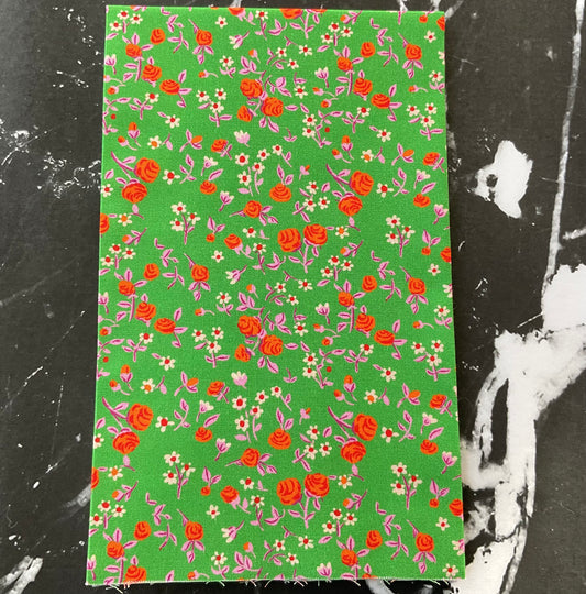 Heather Ross by Hand : Mousy Floral Emerald 54255D-8