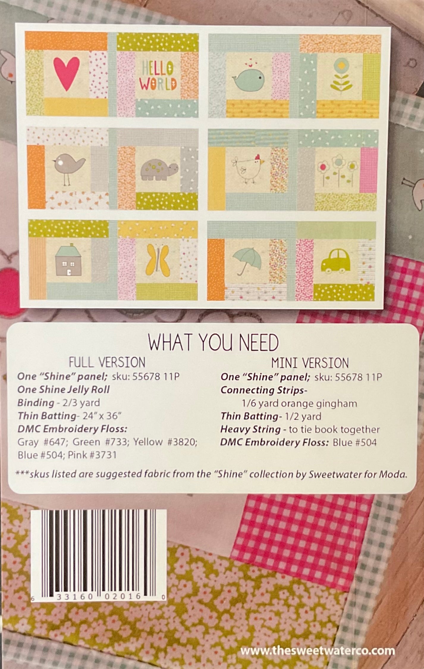 Hello World Kid's Book Quilt Pattern