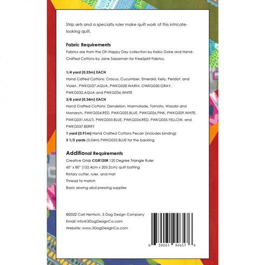 Henrys Humongous Hexagons Quilt Pattern by 3 Dog Design - Special Order