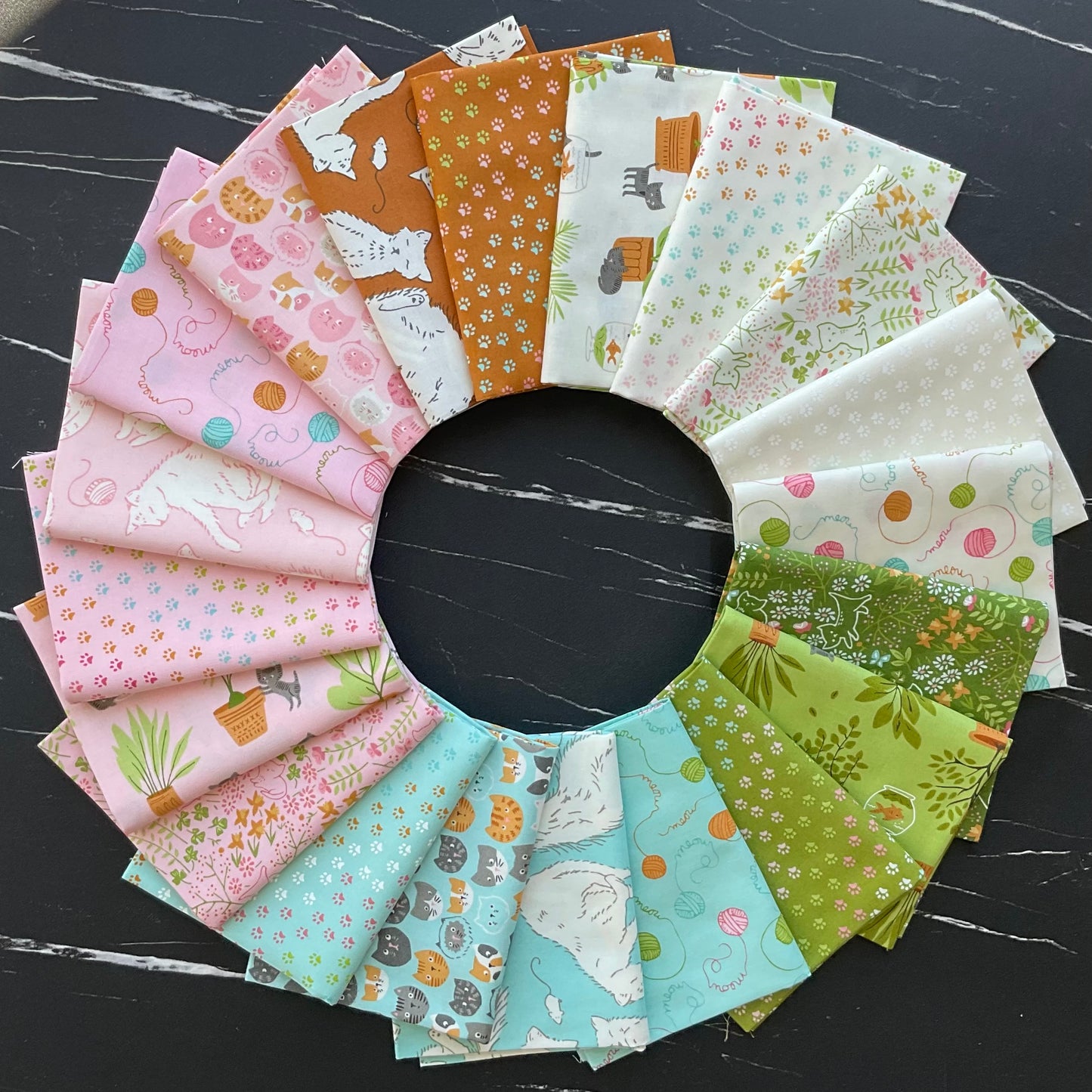 Here Kitty Kitty by Stacy Iest Hsu - Meow - Aqua 20834 19