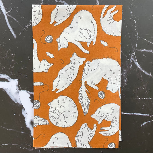 Here Kitty Kitty by Stacy Iest Hsu - Sleepy Time - Rust 20832 20