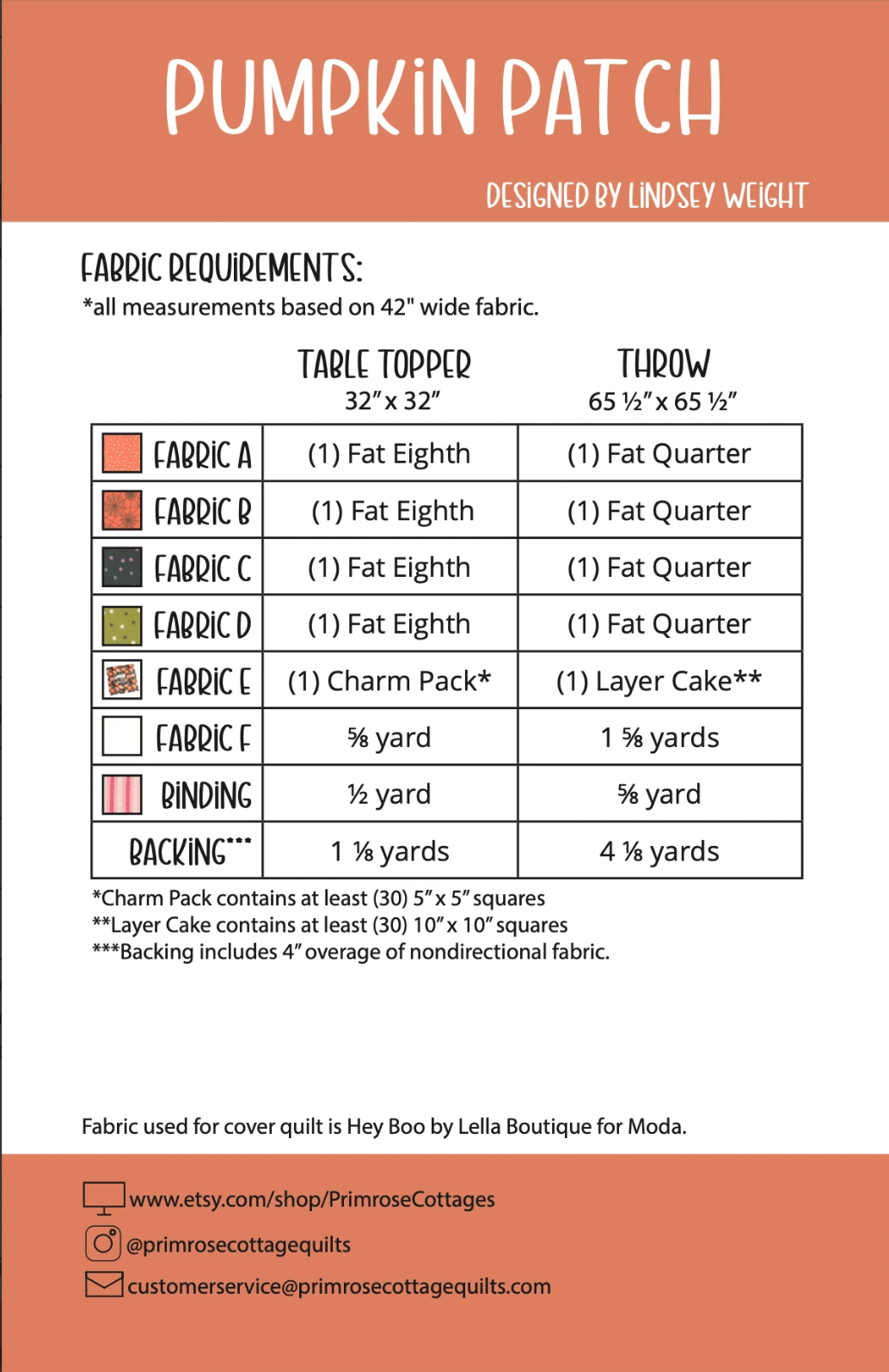 Hey Pumpkin by My Minds Eye : Pumpkin Patch Quilt Pattern by Primrose Cottage