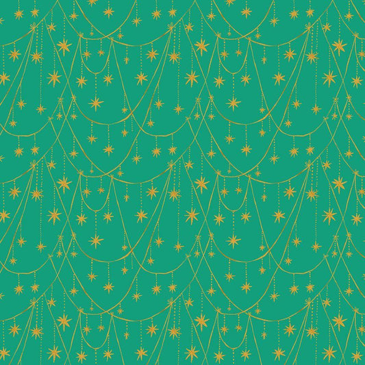 Holly Jolly by Dear Stella : Star Garland Peacock STELLA-DFG3187