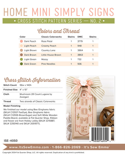 Home Mini Simply Signs March 2024 # ISE-4050 - Special Order