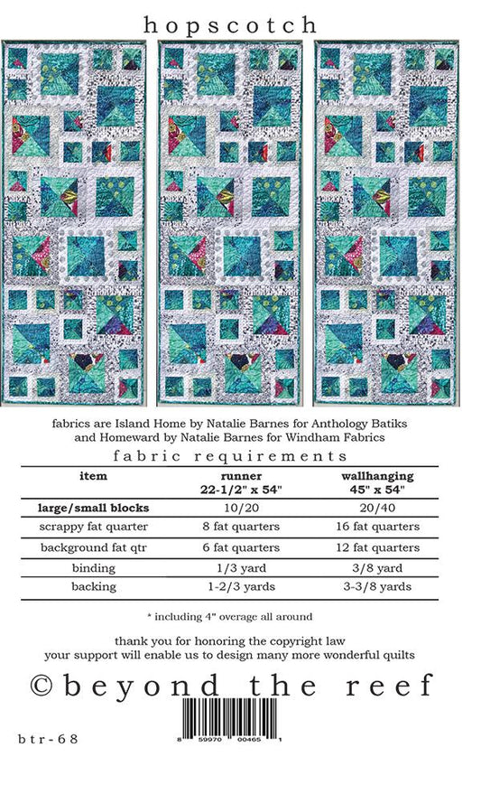 Hopscotch Table Runner Pattern by Beyond the Reef - Special Order