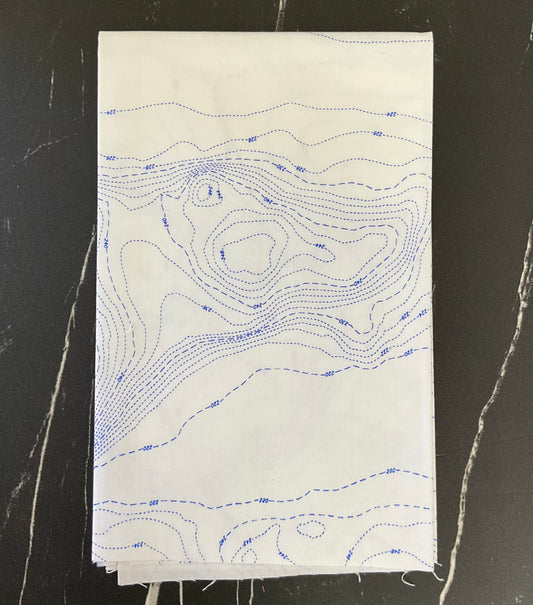 Sun Print Whisper by Alison Glass - Topography Pond A-1557-B