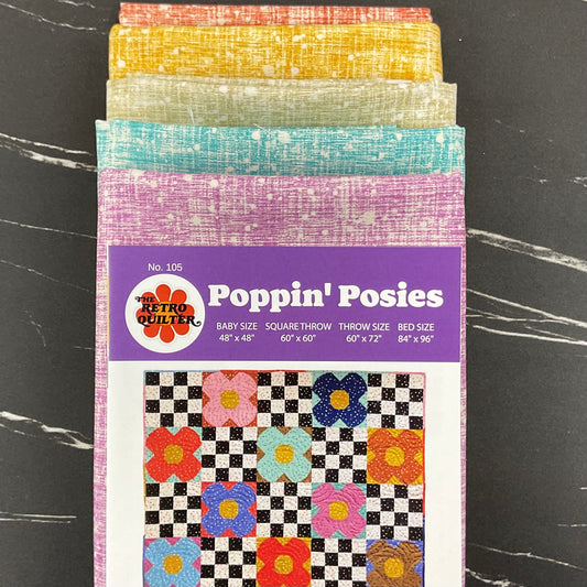 Natura by Painted Sky Studio : Poppin' Posies Quilt Kit