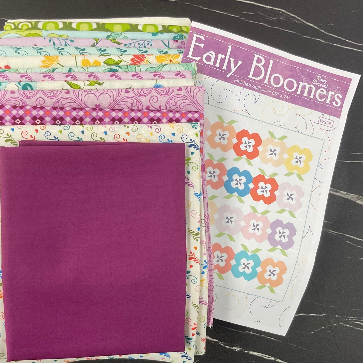 Legendary Love by Sarah Thomas of Sariditty : Early Bloomers Quilt Kit