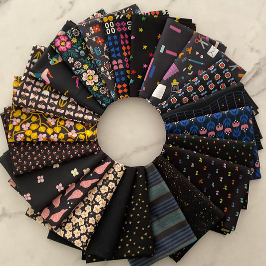Ruby Star Society Ultimate Black Color Way Fabric Bundles