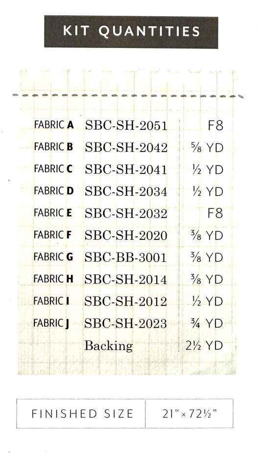 Summer Homestead by Sewcial Bee Collective : Criss Cross Table Runner Kit