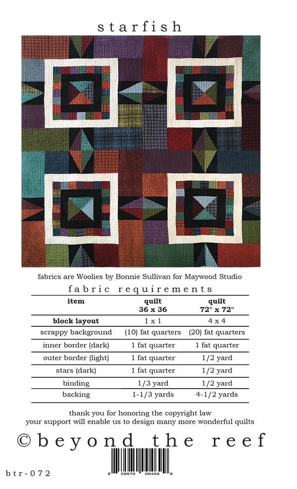 Starfish Quilt Pattern by Beyond the Reef