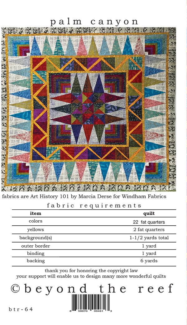 Palm Canyon Quilt Pattern by Beyond the Reef