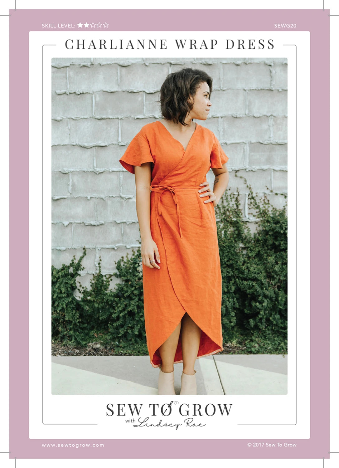 modern wrap dress pattern Charli Anne Wrap Dress Pattern by Sew to Grow