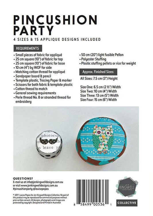 Pincushion Party Pattern by Louise Papas