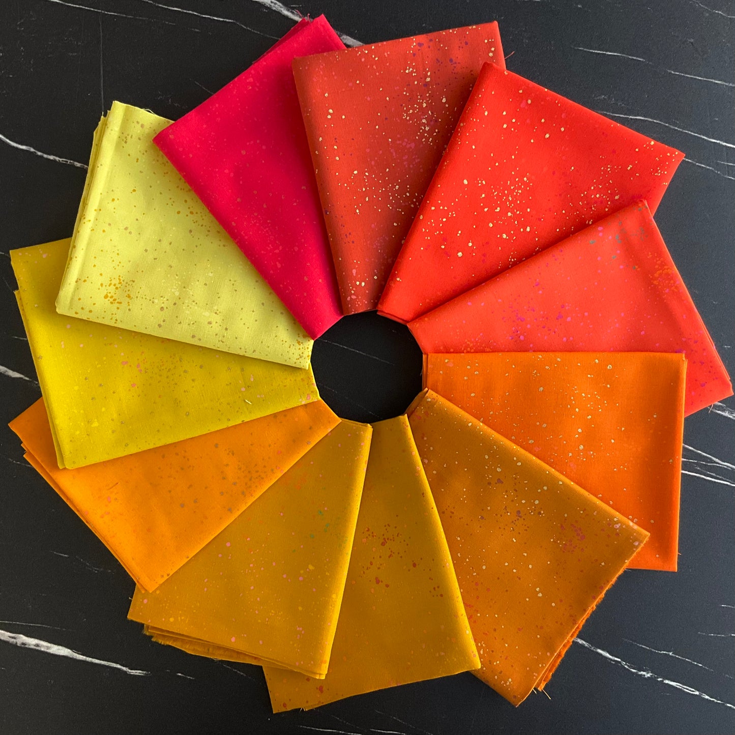 Speckled by Rashida Coleman Hale - Fabric Bundles Yellows & Reds