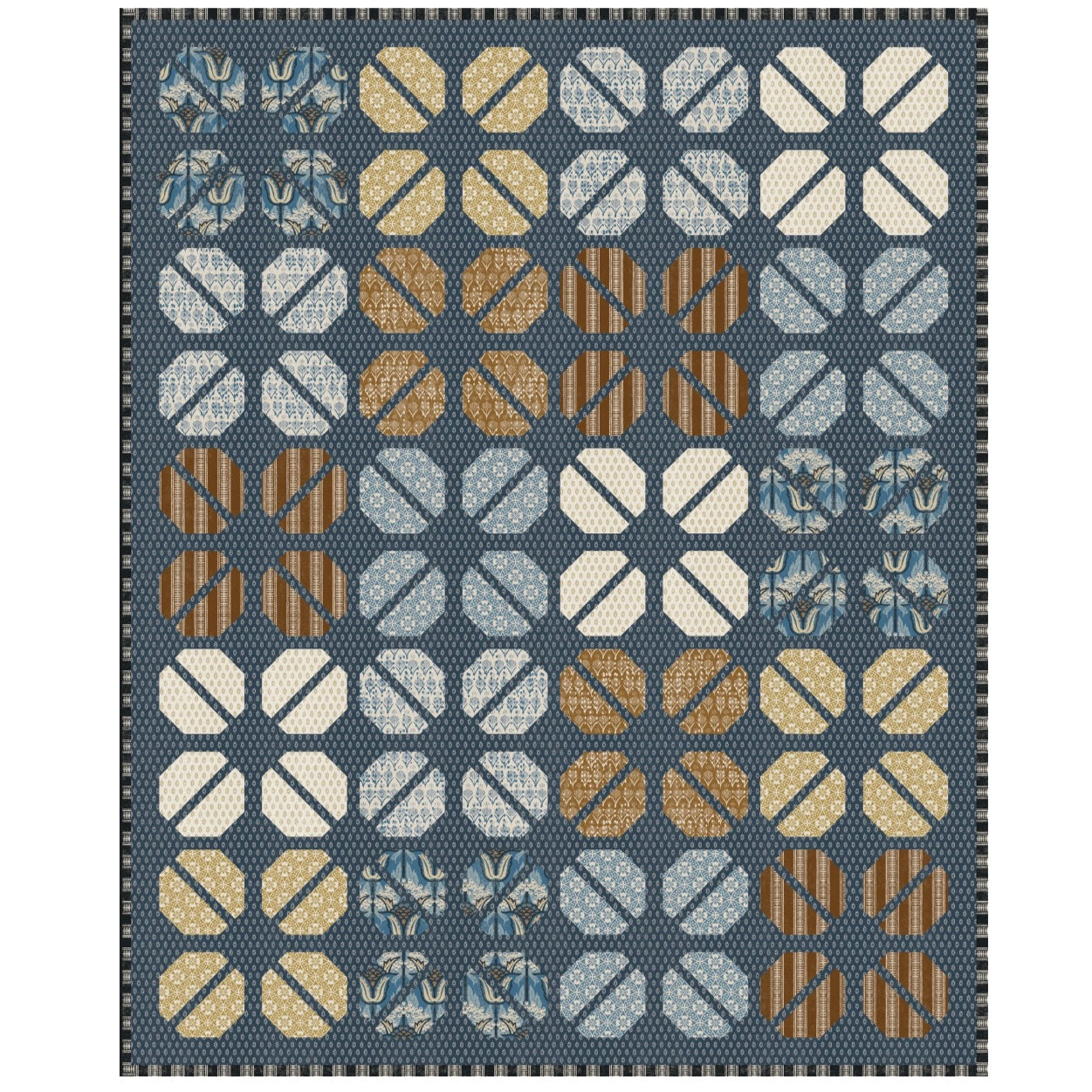 Corolla Quilt Kit featuring Wabi by Holli Zollinger