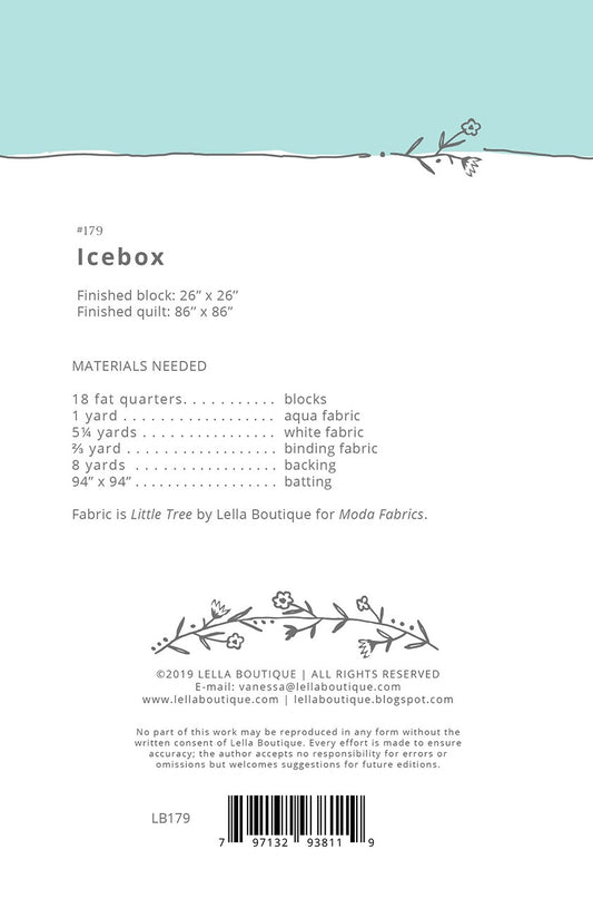 Ice Box Quilt Pattern by Lella Boutique