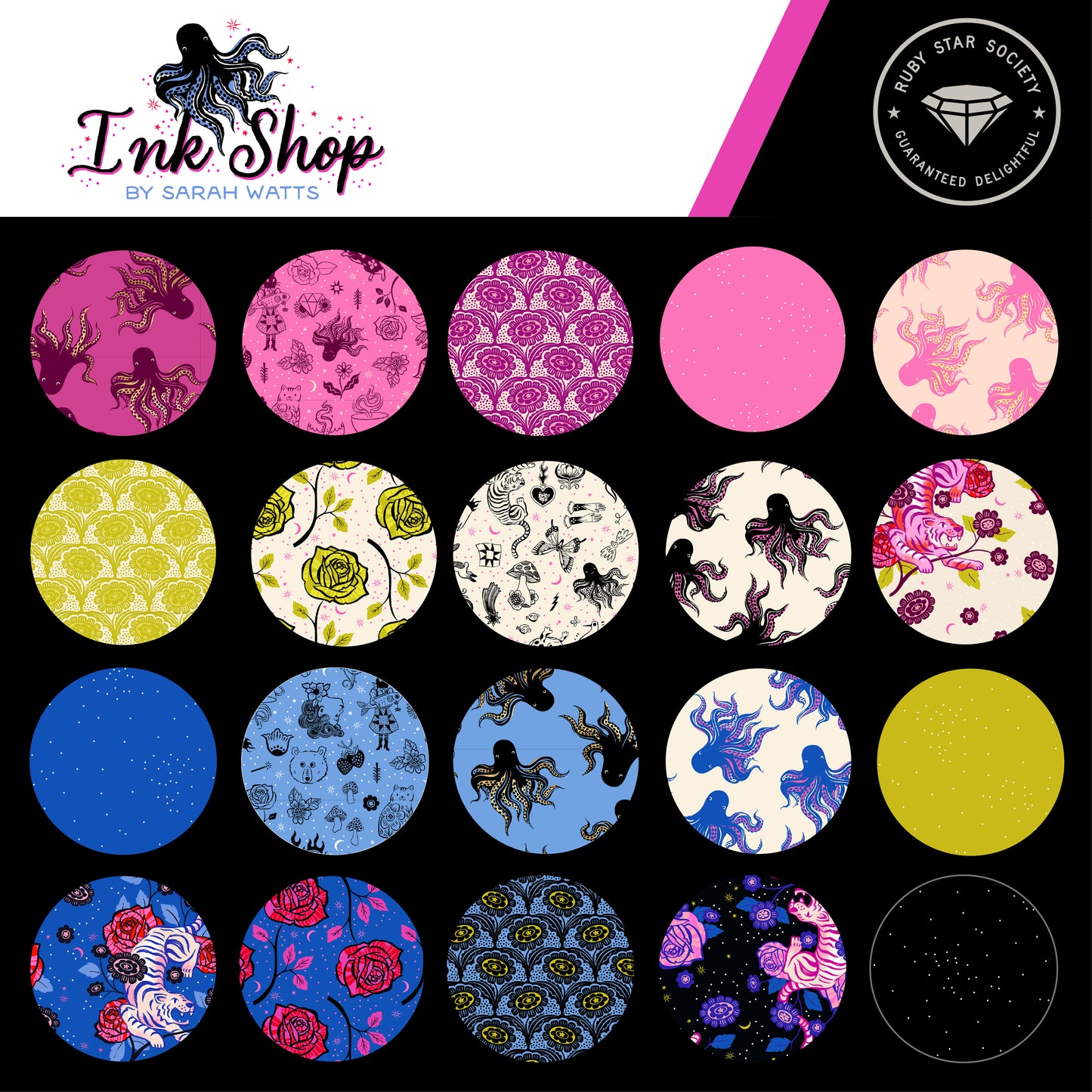 Ink Shop by Sarah Watts : Charm Pack