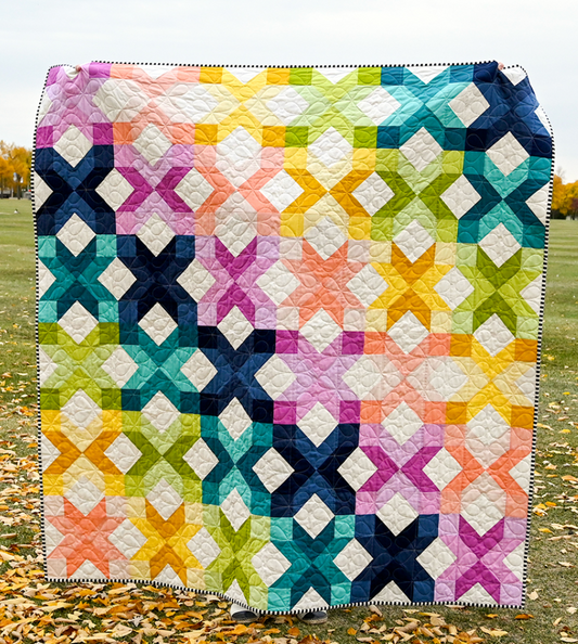 Ironwood Point Quilt by Holly Clarke Designs featuring Art Gallery Pure Solids - Quilt Kit - Multiple Sizes