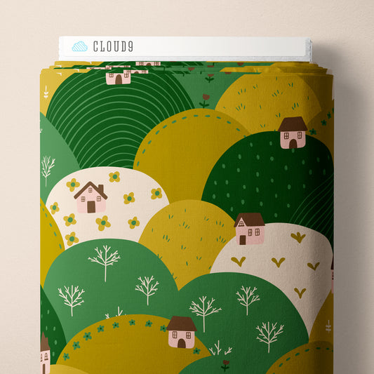 It Was The 70's by Cora Vickers : Patchwork Hills Green/Olive 2293-76