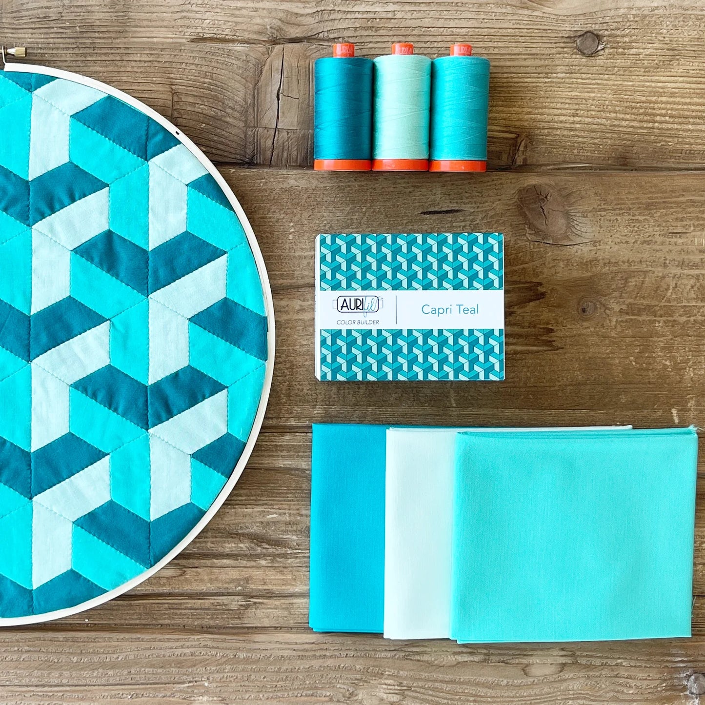 Italian Color Builders Capri Teal 50wt Cotton - Special Order