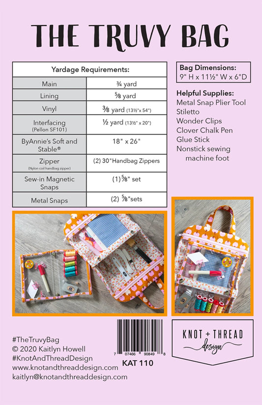 The Truvy Bag Pattern by Knot & Thread Design