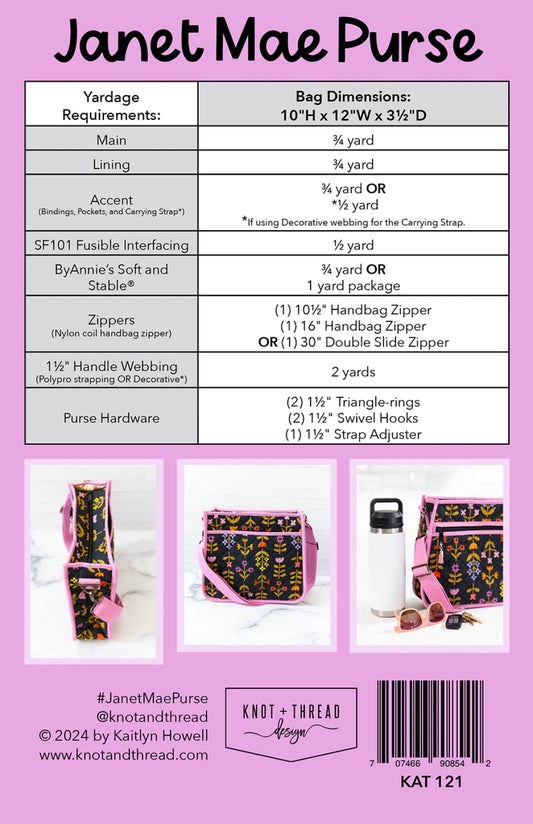 The Archie Backpack Pattern by Knot & Thread Design