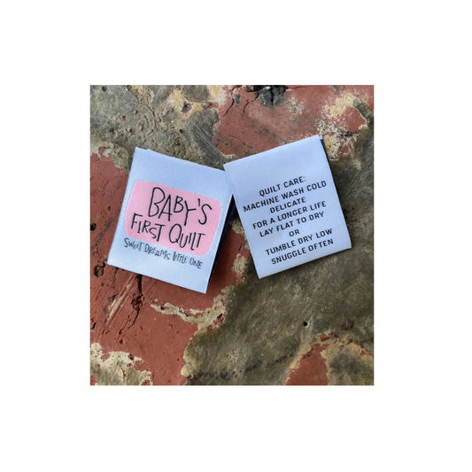 Baby's First Quilt Label Pack Pink by Kati Cupcake