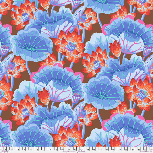 Kaffe Fassett Collective August 2025 : Lake Blossoms Brown PWGP093.BROWN