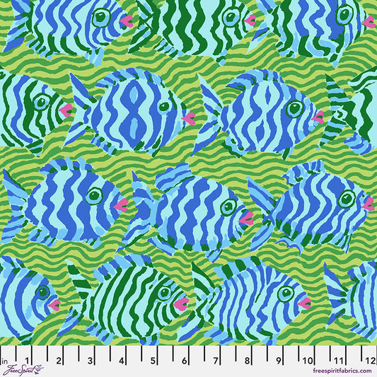 Kaffe Fassett Collective August 2025 : Minnows Lime PWBM100.LIME