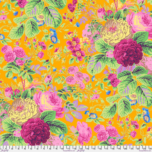 Kaffe Fassett Collective February 2025 : Grandi Floral Gold - PWPJ053.GOLD